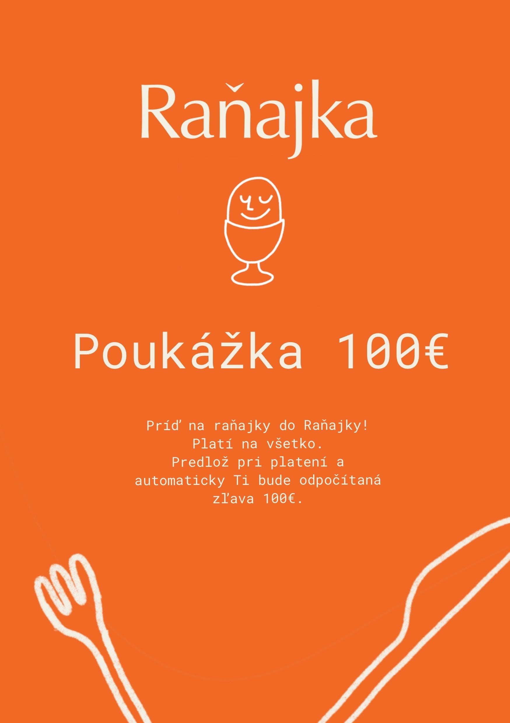 Poukážka v hodnote 100€